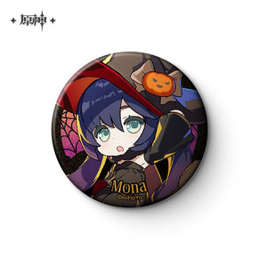 Nekotwo [Pre-order] Genshin Impact - Halloween Chibi Character Badge