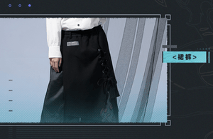 Nekotwo [Pre-order] Genshin Impact - Themes of Xiao Irregularly designed culottes Black miHoYo
