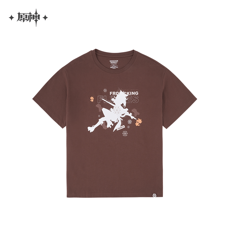 Nekotwo [Pre-order] Genshin Impact - Yoimiya Silhouette Brown T-Shirt miHoYo