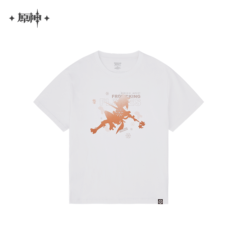 Nekotwo [Pre-order] Genshin Impact - Yoimiya Silhouette White T-Shirt miHoYo