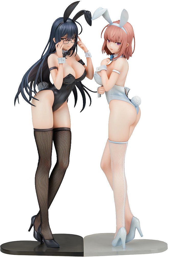 Nekotwo [Pre-order] Ikomochi Original Character - Black Bunny Aoi and White Bunny Natsume 2 Figure Set 1/6 Scale Figure Ensoutoys