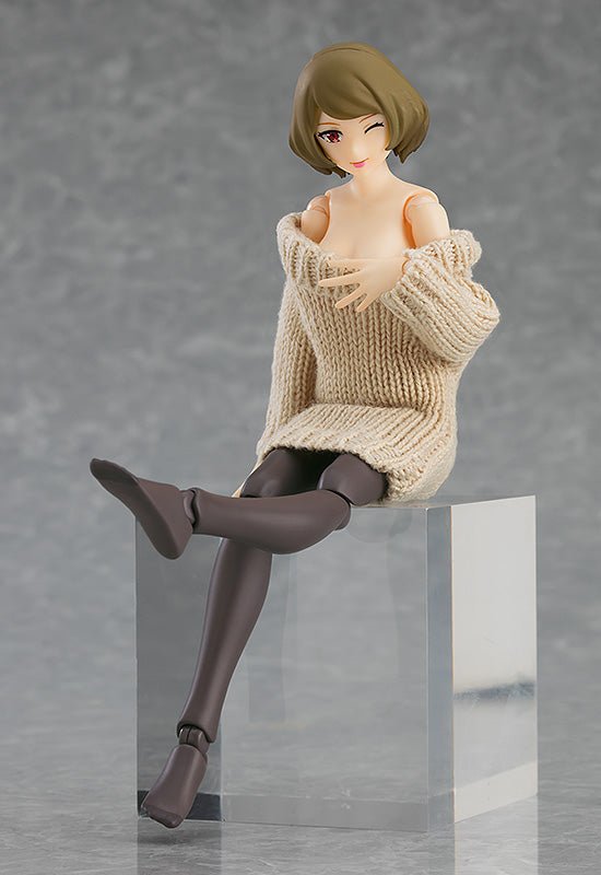 Nekotwo [Pre-order] Original Character - Chiaki with Off the Shoulder Sweater Dress Figma Max Factory